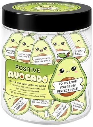 Generisch Biglietti d'amore per lui, forma compatta di avocado, piccoli biglietti di San , per compleanno, Natale, Capodanno, San , regalo per fidanzato e marito