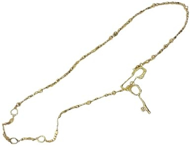 Cadena de cinturón de cuentas con agujero de moda, diseño retro, adorno de cintura para vestidos, jeans y ocasiones especiales, accesorio tradicional de cinturón de moda