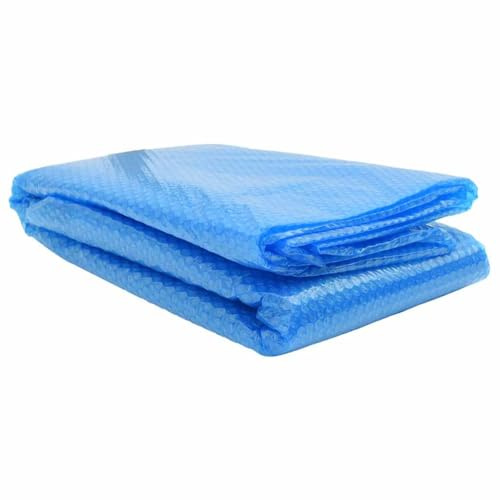 sephironlbb Poolskydd, blå, 975 × 488 cm, PE med luftkammare, rivbeständig solfilm för pool och pooler, vattentät, värmelagrande, smutsavvisande, golvskydd och vinterskydd
