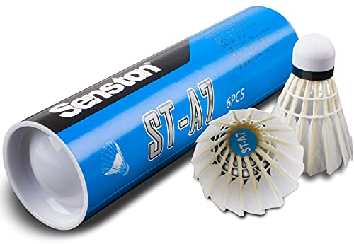Senston Federbälle 6 Stück Durable Badminton Bälle