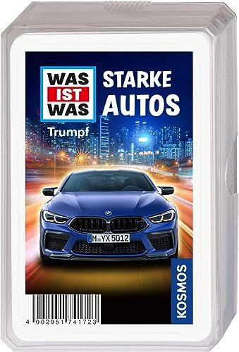 Kosmos 741723 was ist was Forte Auto Quartett, Gioco Trump Per Bambini A partire da 8 anni, Quartetto Per Bambini a partire da 8 anni