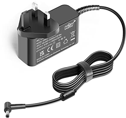 HKY 18V DC Power Supply for Pure Evoke DAB Radio C-F6 C-D6 C-D4 DAB Radio All-in-One System UK Mains Adaptor Power Lead Cord 18V 2A 1.33A Fit, MAJORITY Snowdon II TV Sound bar PSU Switching Adapter