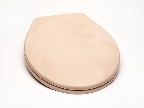 Bath Décor 2Q1R6-20 Deluxe Slow Close Plastic Toilet Seat with Vari-Adjust R'N'C Hinge and Quik-Lok Mounting Hardware, Venetian Pink