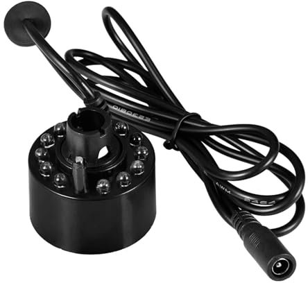 Fukamou Machine à Fumée LED Lumières Fog Machine,LED Mist Maker Sprayer pour Les Fêtes, Halloween, Mariage, Scène, Halloween Decorations for Patio