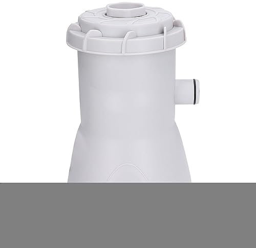 Bomba de Filtro de Piscina 30W 800GAL Bomba de Filtro de Cartucho de Piscina Impermeable de bajo Ruido Bomba de Filtro de Cartucho Transparente Transforme (Enchufe europeo