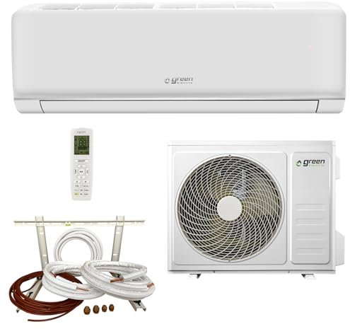 Green Electric Plus Climatiseur Mono Split 9000 Btu Wifi Efficacité Énergétique A++/A+ 2,5 kW R32 avec Kit d'Installation 5 Mètres, Unité Intérieure et Unité Extérieure