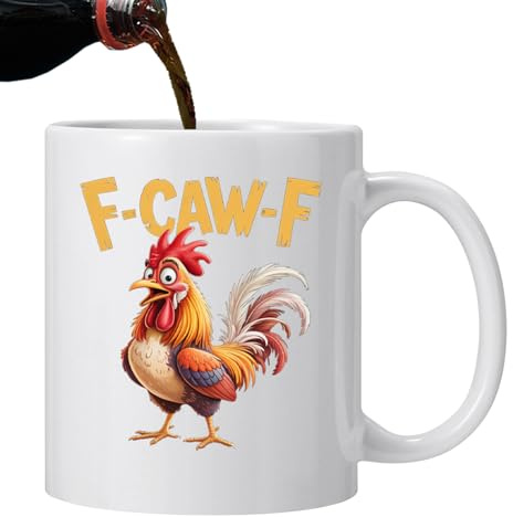 Keramik Rolig kyckling keramikmugg 325 ml för kaffe, te och dryck