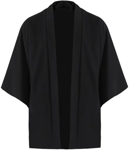 Brxmpn Cárdigan Kimono Estilo Japonés, Camisa Kimono Samurái, Ropa De Cosplay Tradicional Haori, Cárdigan Yukata para Mujeres Y Hombres