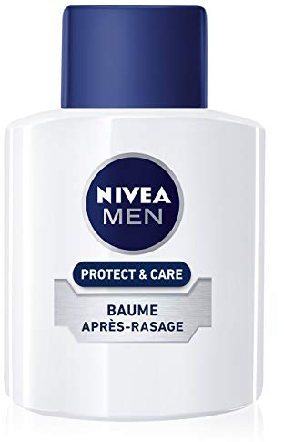 NIVEA MEN Protect & Care Baume Après-Rasage Hydratant (1 x 100 ml), Soin Après-Rasage enrichi en Vitamine E & Aloe Vera, Soin visage pour homme apaisant