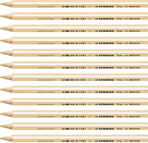 STABILO - Dreikant-Buntstift - Trio dick - 12er Pack - apricot