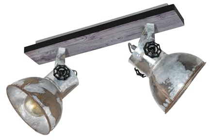 EGLO Deckenlampa Barnstaple, 2-flammig vintage takspot i industriell design