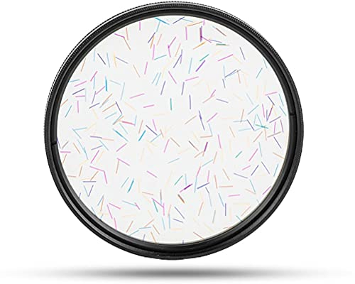 Deosdum Prismen Linse Filter Spezial Effekt Objektiv Filter Buntes Sternenlicht Gebürstet Anamorphe Objektiv Kamera Zubehör(#77mm)