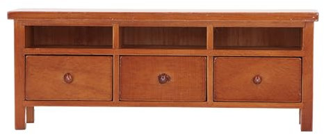 Miniature Dollhouse Furniture 1 12 Scale Wooden TV Cabinet Simulation TV Stand Model,Lovely Delicate Miniature Television Cabinet Model,Mini TV Cabinet Toys(#2)
