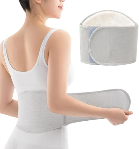 Cinturón Térmico de Lana para Espalda y Lumbar y Vientre con Soporte Ajustable,Fajas Lumbares para Mujer Hombre - Alivio para Dolor de EspaldaAlivio para Dolor de Espalda, Ciática y Hernia Discal (XL)
