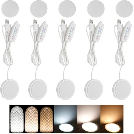 5 piezas de kit de luces LED para impresoras 3D para 001 juego de iluminación de lámparas LED para modelos de impresoras 3D 3000-6400K temperatura de color juego de luces LED 001 para armarios