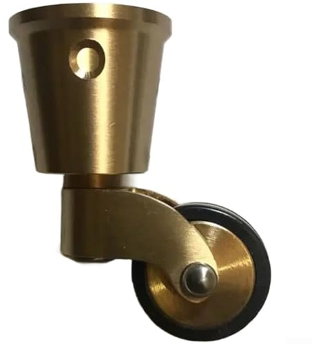 4 ruedas de latón de 360° con rodamiento silencioso para sofá, muebles, ruedas resistentes, ruedas pequeñas de dirección movibles