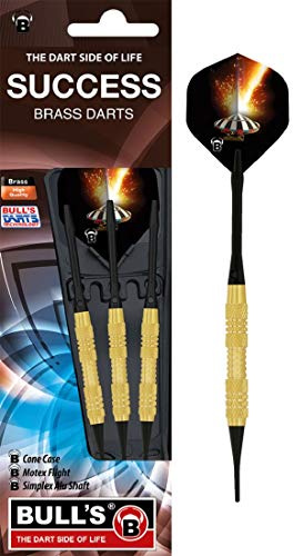 Bull's Erwachsene 16144 Bulls 3 Softdart Success Brass 14g, M, Gold