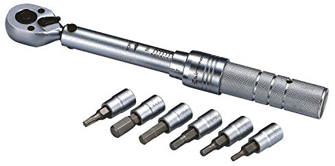 Birzman / 12133116 Clé dynamométrique mécanique 1/4 / 3-15 Nm Embouts 3-8 mm T25 Argent