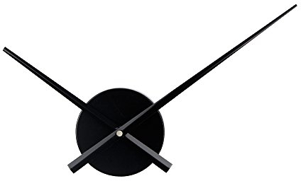 Timelike, 3D-Uhrzeiger, Große Wanduhrzeiger, nadelförmig, Für Wanduhren zum selber Bauen, Dekoration, Quarz-Uhr-Mechanismus, Zubehör,Schwarz 23,5 * 31.5 cm
