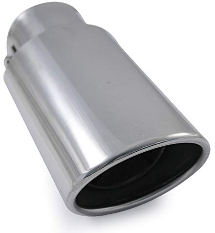 Auspuffblende Endrohr Endstuck Auspuff Blende Schalldampf Sportauspuff Universell Schalldampf Sport Tuning Optik Edelstahl Oval von 35mm bis 51mm