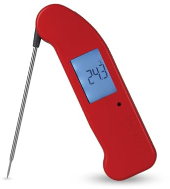 Thermapen ONE Digital Meat Thermometer — Instant 1 Second Readings, IP67 Waterproof Food Thermometer for Meat/Baking/BBQ/Sugar/Oil, Accurate Thermometer with Calibration Certificate