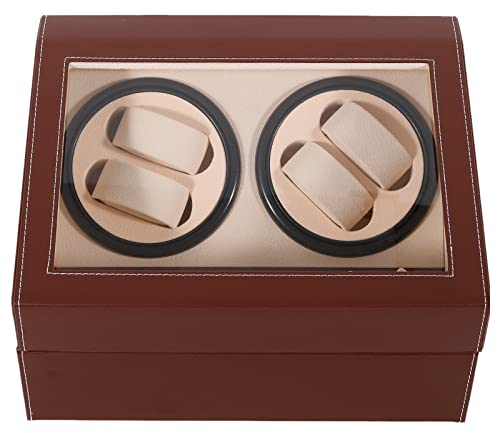 Caja de reloj automática para reloj, caja de madera, fibra de carbono, 4 + 6 relojes, Winder, -