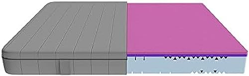 Cecotec Matelas Viscoélastique et Déhoussable Flow Two + 140x190, 3 Couches, Hauteur 21 cm, Fermeté Élevée, Noyau Profilé en Mousse HRC+, Technologie MorphoAdapt, SoftFresh et EasyClean