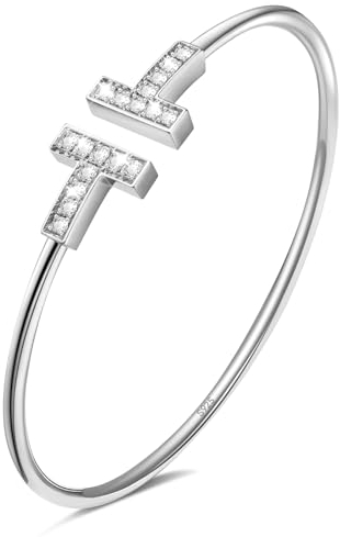 HEFANG Damen mit Zirkonia, Schmuck, Silber 925 Damen, Schmuck Damen, Damen Silber, Geburtstagsgeschenke für Frauen, Geschenke zum Jahrestag, Ostergeschenke, Weihnachtsgeschenke