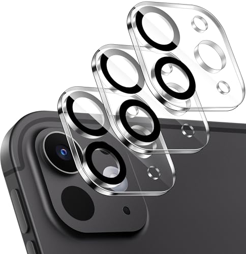 MoKo 3PZ Protezione Obiettivo Fotocamera per iPad Pro 11 Pollici/iPad Pro 13 Pollici M4/M5 2024/2025, 9H Pellicola Protettiva per Obiettivo Fotocamera in Vetro Temperato Resistente ai Graffi