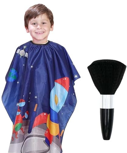 Friseurumhang, friseur umhang, schön und multifunktional haarschneide umhänge Mit Cartoon Tier Muster Design, Geeignet für Jungen und Mädchen in Salons oder zu Hause zu verwenden.