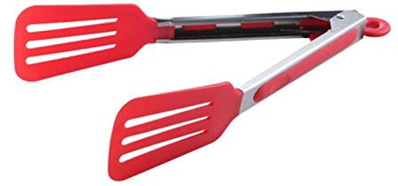 CHFYIJYHM Bag Clips for Food Color BBQ Tongs Silicone Cover Handle Kitchen Tongs Lock Design BBQ Clamp Stainless Steel Food Tongs