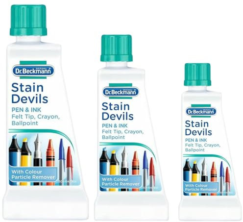 3 x 50ml Stain Devils Pen & Ink Stain Remover | Fast-Acting Laundry Essential for Stubborn Stains | Fast-Acting Formula | Versatile Solution | Environmentally Friendly | Safety & Fabric Care
