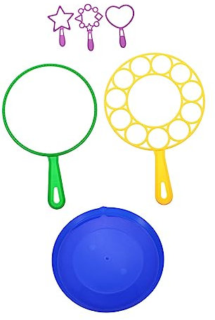 WEKAMOS 6 Stück Teiliges Set Seifenblasenstäbe Blasenspielzeuge für Partys und Outdoor Aktivitäten Sicher und Langlebig für Garten Strand und Poolspiele