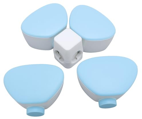 ZJchao Conteneurs de Collations pour bébé, Récipient de Poudre de Voyage, Récipient de Formule Rotatif à Quatre Compartiments Anti-déversement, Distribution de Préparations pour bébé, Alimentation