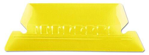 Pendaflex Hanging Folder Tabs, 2, Clear Yellow, 25 Tabs and Inserts per Pack (42 YEL)