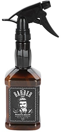 Hair Spray Bottle - 650ml Hairdressing Spray Bottle Salon Barber,Hair Tool Refillable Water Sprayer Bottle (Color : Brown)