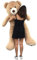 bananair - Riesen Teddybär XXL, 130 bis 340 cm - CE-Zertifiziert, Kuschelig und Flauschig, Versicherte Umarmungen Geburtstage, Zimmerdekoration (Beige, 130 cm)
