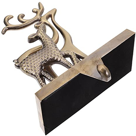 UNNS Coat Rack Hook 1Pc Christmas Stocking Holder Xmas Fireplace Hook Zinc Alloy Mantel Hook (6.09X4.91X2.55in) Wall Mounted Coat Rack (Color : C)