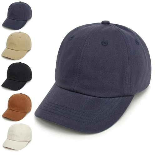 YANWANG Baby Kids Solid Color Baseball Caps Cappello da Sole in Cotone Regolabile per Bambini Ragazzi Ragazze