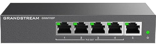 Grandstream GWN7700P - Switch non gestito a 5 porte, 4x PoE
