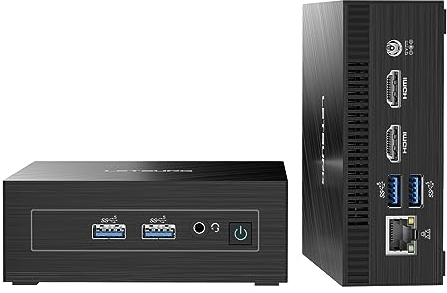 LETSUNG Mini PC GoLite 11,Celeron N4000C (bis zu 2,6GHz), 6GB LPDDR4 128GB M.2 SSD Mini PC Windows 11 Pro, NUC PC Mini Computer Dual WiFi 5/BT 4.2/HDMI, für Büro/Studium/Home