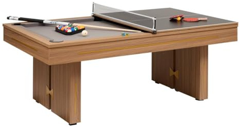 Atmosphera - Table de Billard Dave Marron 215x121,8cm
