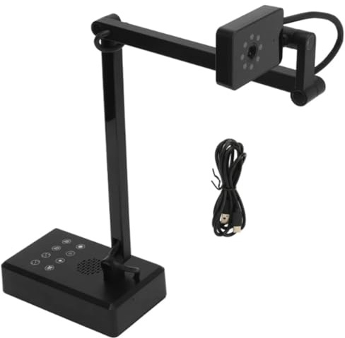 Jooehyer 4K USB Document Camera 16MP Webcam Visualiser Image Invert Foldable for Live Demo Web Conferencing