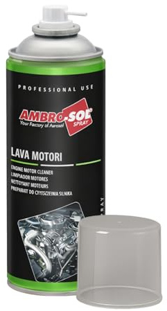 Bomboletta Lava Motori, Capacità 400 ml, Spray Detergente per pulizia esterna di motori e parti meccaniche, Scioglie grassi e rimuove catrame e asfalto, Prodotto Made in Italy -473F -0,52