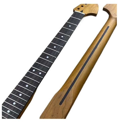 Mástil De Guitarra Eléctrica Clavijero de arce Diapasón palisandro Radio 9,5'' 22 trastes Alma ajustable