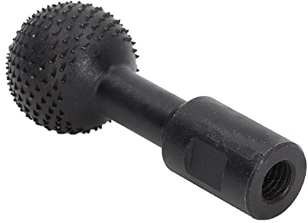 Qudinip Fresa Giratoria Esférica, Cabezal de Pulido de Acero Al Carbono de para Tallado y Biselado de Madera y Plástico, 1 Pieza