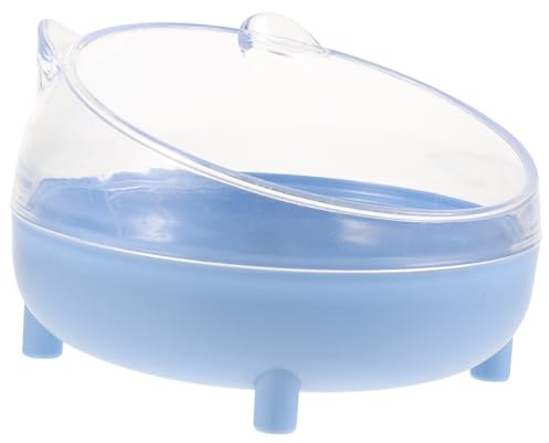 Abaodam Portable Hamster Sand Bathroom with Lid Half-close Plastic Sand Bath House for Hamsters and Small Pets and Suitable for Home or Outdoor Travel Random Color