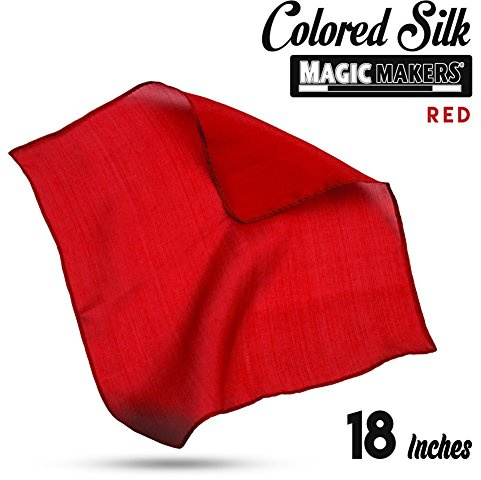 Magic Makers Professional Grade 18 Inch Magician's Silk - Red