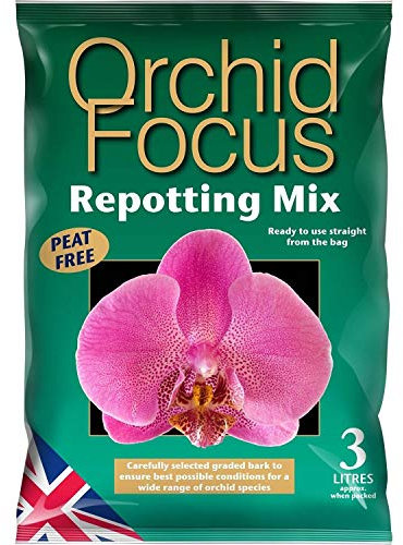 Growth Technology Repotting Mix Orchid Houseplant Cactus Citrus Bonsai Carnivorous African Violet (Orchid 3L)