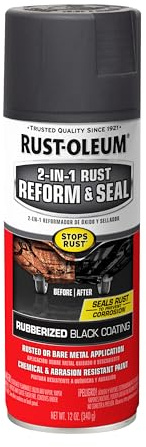 Rust-Oleum Stops Rust 2-in-1 Rust Reform & Seal Coating Spray, Black